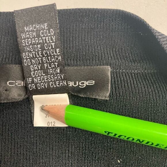 CABLE & GAUGE Women’s Black Beaded Shrug Cardigan Sweater Size XL - Picture 7 of 9